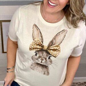 Bunny Spring Easter Graphic Tee